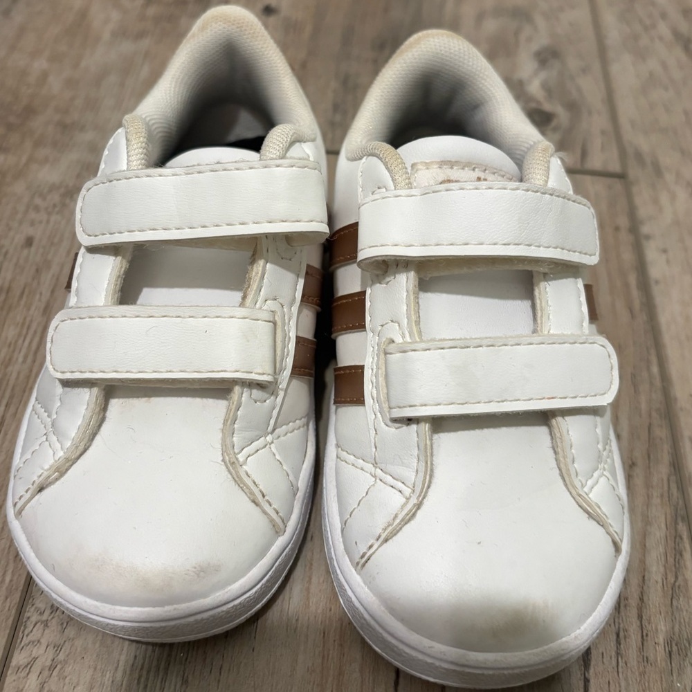 Adidas Bronze Sneaker Superstar Double Strap Kids Sz 6 Toddler - Picture 5 of 8